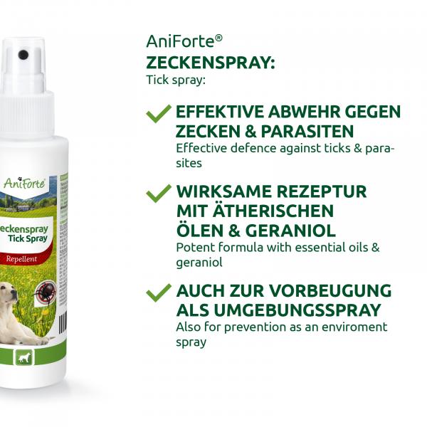 Zeckenspray - rein pflanzliches Repellent für Hunde